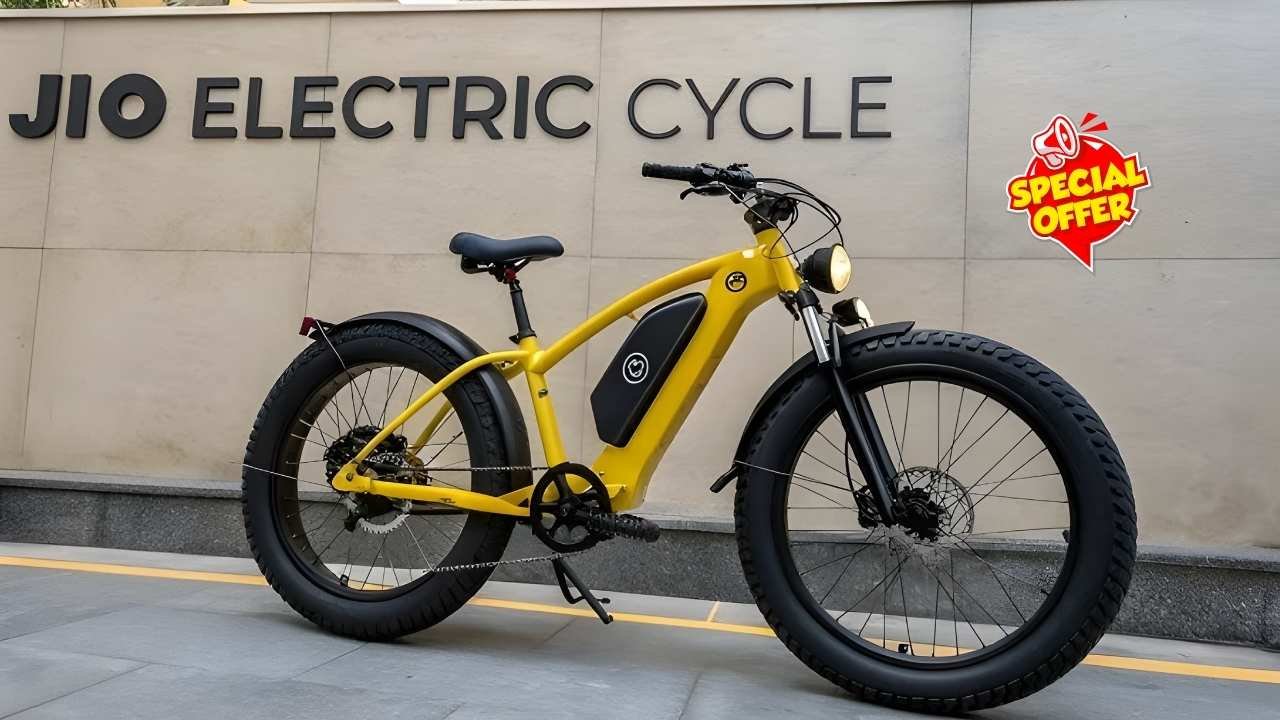 Jio Electric Cycle Launched at ₹499 EMI – 180 km Range & Smart Safety Features