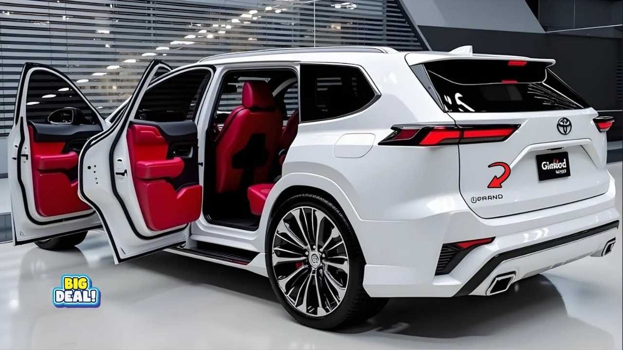 Toyota Grand Highlander 2025 Global Launch Sporty Hybrid SUV Packed With Tech and Space for Families